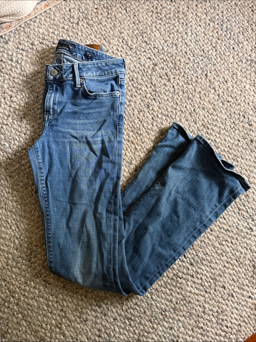 Lucky Brand Womens Straight Leg Blue Denim Jeans